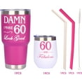 thumbnail image 5 of 60Th Birthday Gifts For Women, 60 And Fabulous Tumbler, 60 And Fabulous Tumbler, 5 of 6