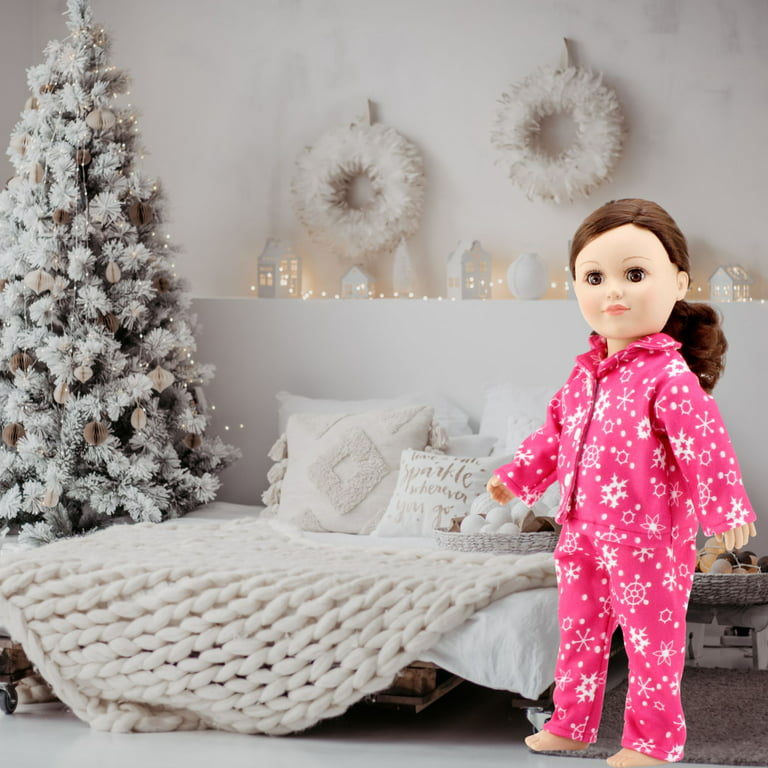 Emily Rose 18 Inch Doll Clothes Clothing Accessories - 2 Piece PJs Pajamas  Accessory Sleepwear Gift Set Toy for Girls Kids! | Gift Boxed! | Compatible