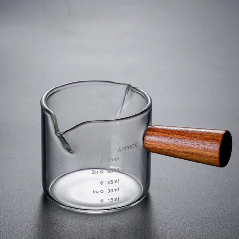 Glass Measuring Cup 2.6 Ounce Concentrated Coffee Glass Double