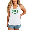 thumbnail image 3 of Golf Tank Top for Women and Teens Cute Trendy Coquette Bow Sleeveless Tee for Golfer White Tank Top X-Large, 3 of 5