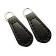 thumbnail image 4 of 2 tiradores de cremallera de piel sintética para reparación, etiquetas para equipaje, bolsos, mochilas, maletas y chaquetas. Negro, 4 of 8