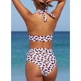 thumbnail image 6 of FARYSAYS Women's 2 Piece Leopard Bikini Swimsuits Fashion High Waist Summer Beachwear Bathing Suits Sets, 6 of 31