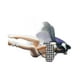 thumbnail image 5 of Modelo de personaje periférico de anime Albedo, posición sentada en círculo de natación, decoración de mesa de PVC de 10 cm, regalo, 5 of 5