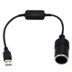 thumbnail image 1 of Ouou USB A Macho A 12 V Encendedor De Cigarrillos De Coche Convertidor De Encendedor Hembra Soporte Grabadora De Conducción Gps E-Dog Etc Negro 60 Cm, 1 of 5