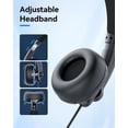 thumbnail image 3 of Auriculares con cable EMEET HS50 con micrófono, auriculares supraaurales para ordenador con micrófon, 3 of 8