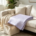 thumbnail image 4 of SUYOLL Ice Silk Cooling Bed Sheet Blanket Summer Breathable Soft Lightweight Smooth Throw Mat For Hot Sleepers Night Sweats Pink 245x225cm Queen Size, 4 of 9