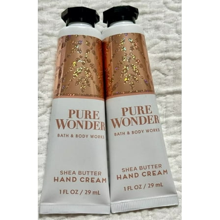 Bath and Body Works Pure Wonder Shea Butter Hand Cream 1.0 Fluid Ounce, 2 Pack