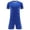 Blue, variant on Toddler Kids Boys Girls Mesh Soccer Training Uniform Set Solid Color Short Sleeve T-Shirt Shorts Quick Dry Athletic Sets for 1-12 Years