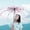 A, variant on Transparent Cherry Blossom Folding Umbrella, Compact Tri-Fold Sun & Rain Umbrella