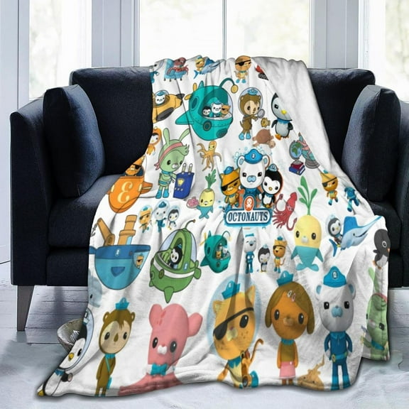 Octonauts Cartoon Style-10 Ultra-Soft Micro Warm Fuzzy Fleece Blanket Throw Gift Decoration For Home Car Camp Office 60"x50"