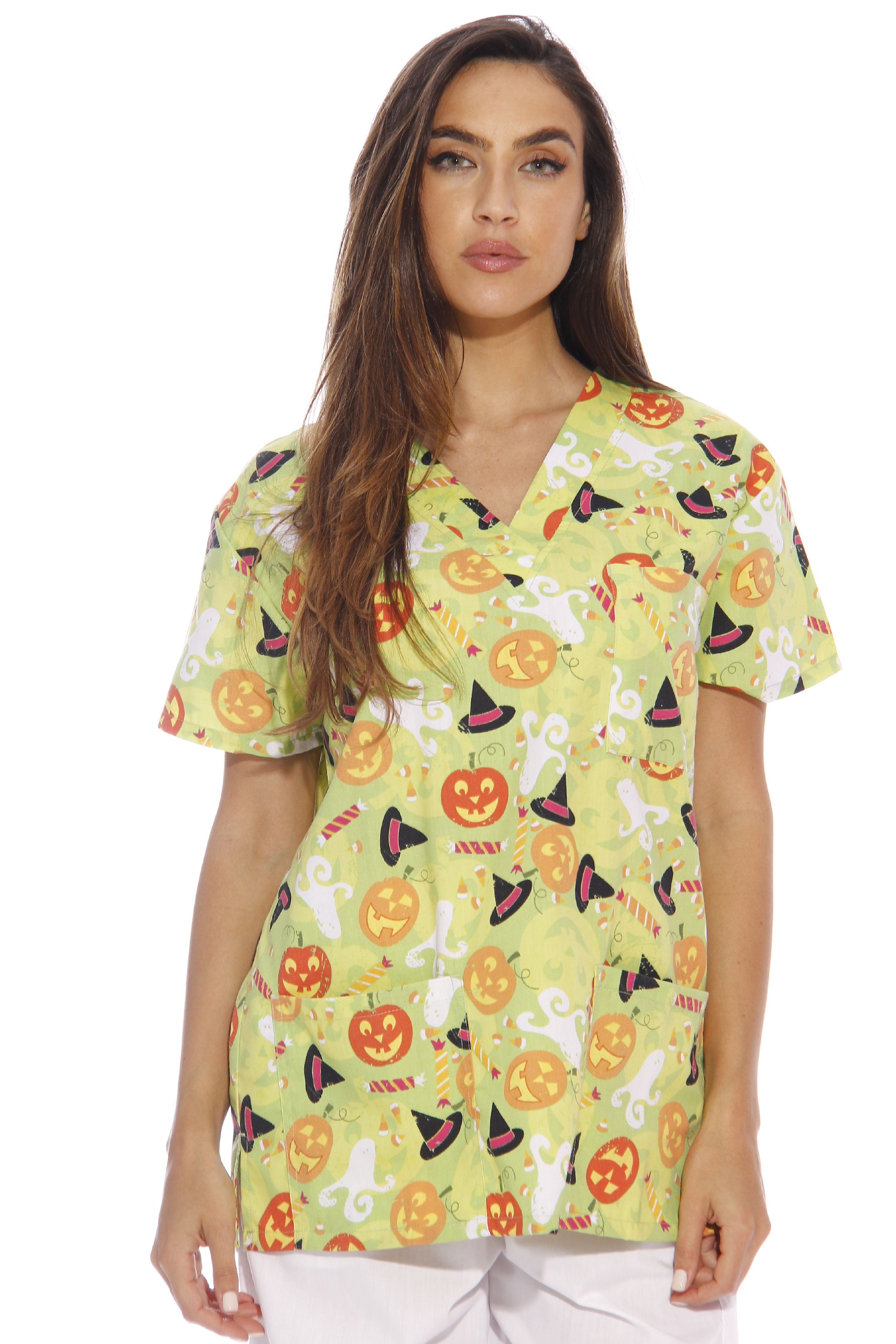 Just Love Dreamcrest Women's Scrub Tops / Holiday Scrubs / Nursing