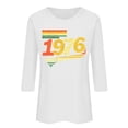 thumbnail image 5 of Lumosvexa Summer Womens Casual T-Shirt for Women Graphic Short Sleeved Shirt Tops Crew Neck T-Shirt White Size M, 5 of 5