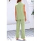 thumbnail image 4 of Conjunto PRETTYGARDEN Mujer Blazer sin Mangas y Pantalones Palazzo Talla L, 4 of 7