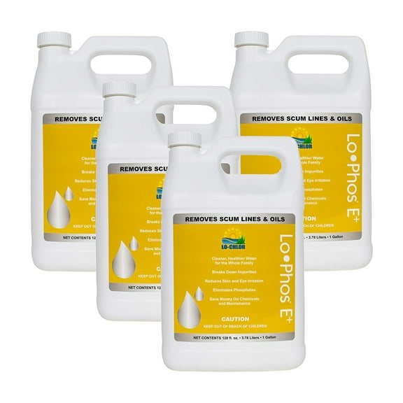 Lo-Chlor LPE006-4 Lo-Phos E  Reduces Scum Lines and Oils , 1 Gal (4 Pack)