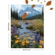 thumbnail image 3 of Qisvanset Framed Canvas Wall Art 12x16 Inch Snowy Peak Mountain Lake Wildflower Scenic Art, 3 of 5