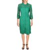 Karl Lagerfeld Paris Womens Roma Lace Illusion Shirtdress Green 8