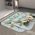 thumbnail image 5 of 1pc Paper Flowers Absorbent Non-Slip Bathroom Thickened Flannel Rug Decor,Soft,Quick Drying,Suitable For Indoor/outdoor Use,Bathrooms,Bedrooms,Kitchens,Terrace,Laundry Rooms,16"x24", 5 of 9