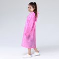 thumbnail image 3 of Kids Rain Raincoat For Girls Boys Reusable EVA Clear Portable Rain Coats Lightweight Jackets With Hood, 3 of 5