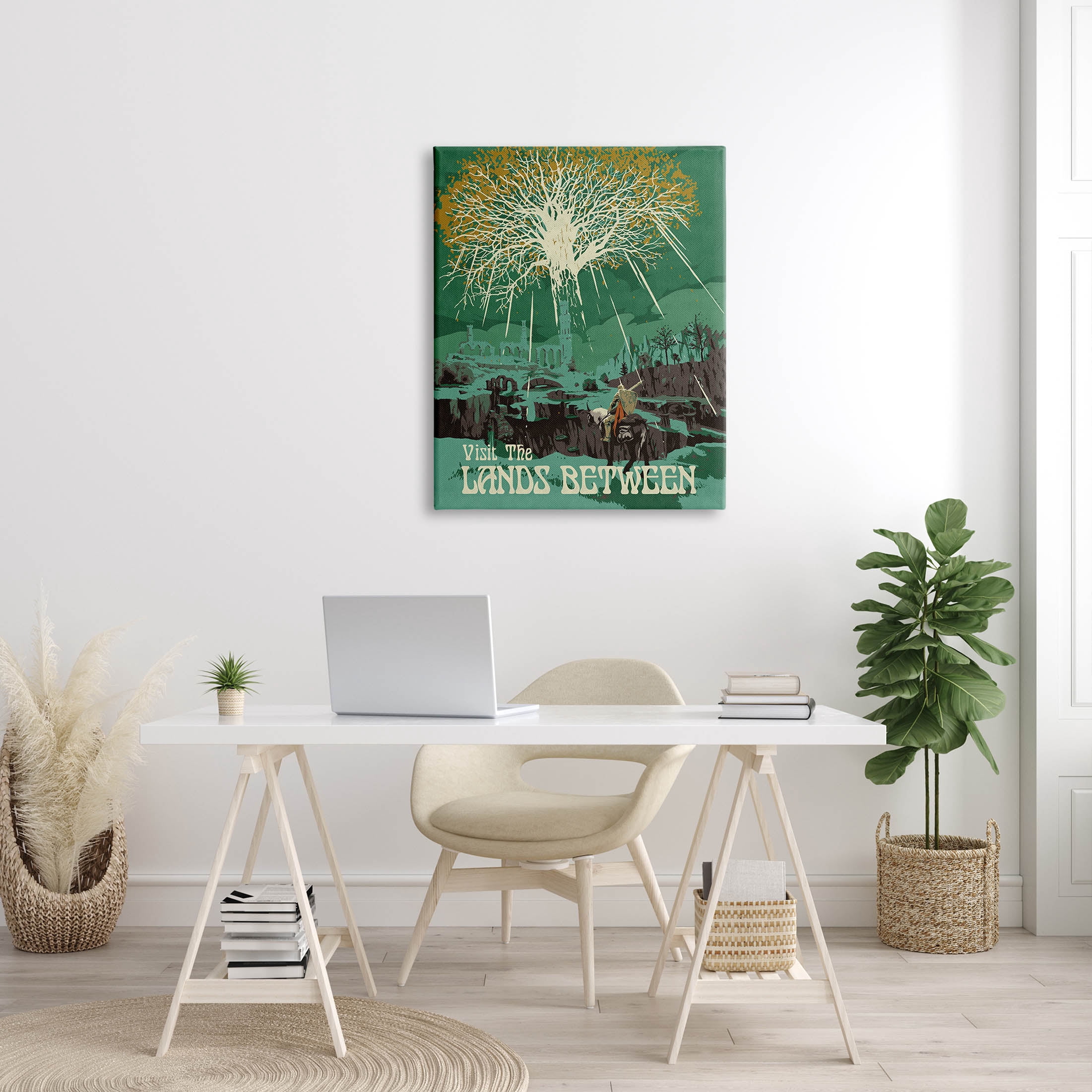 Stupell Industries Visit The Lands Between Scenery Graphic Art Gallery Wrapped Canvas Print Wall Art, Design by Matheus Lopes Castro
