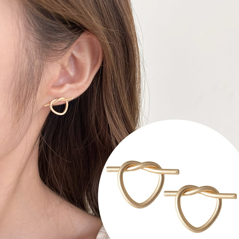 No shop metal earrings