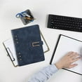 thumbnail image 5 of SNNROO Durable Office & Student Organizer Executive Leather-Like 6-Ring Binder Notebook, 5 of 5