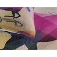 thumbnail image 3 of Ambesonne Abstract Quilted Coverlet 3 Pcs, Geometric Horse Animal, King Size, Cream Pink Purple, 3 of 4