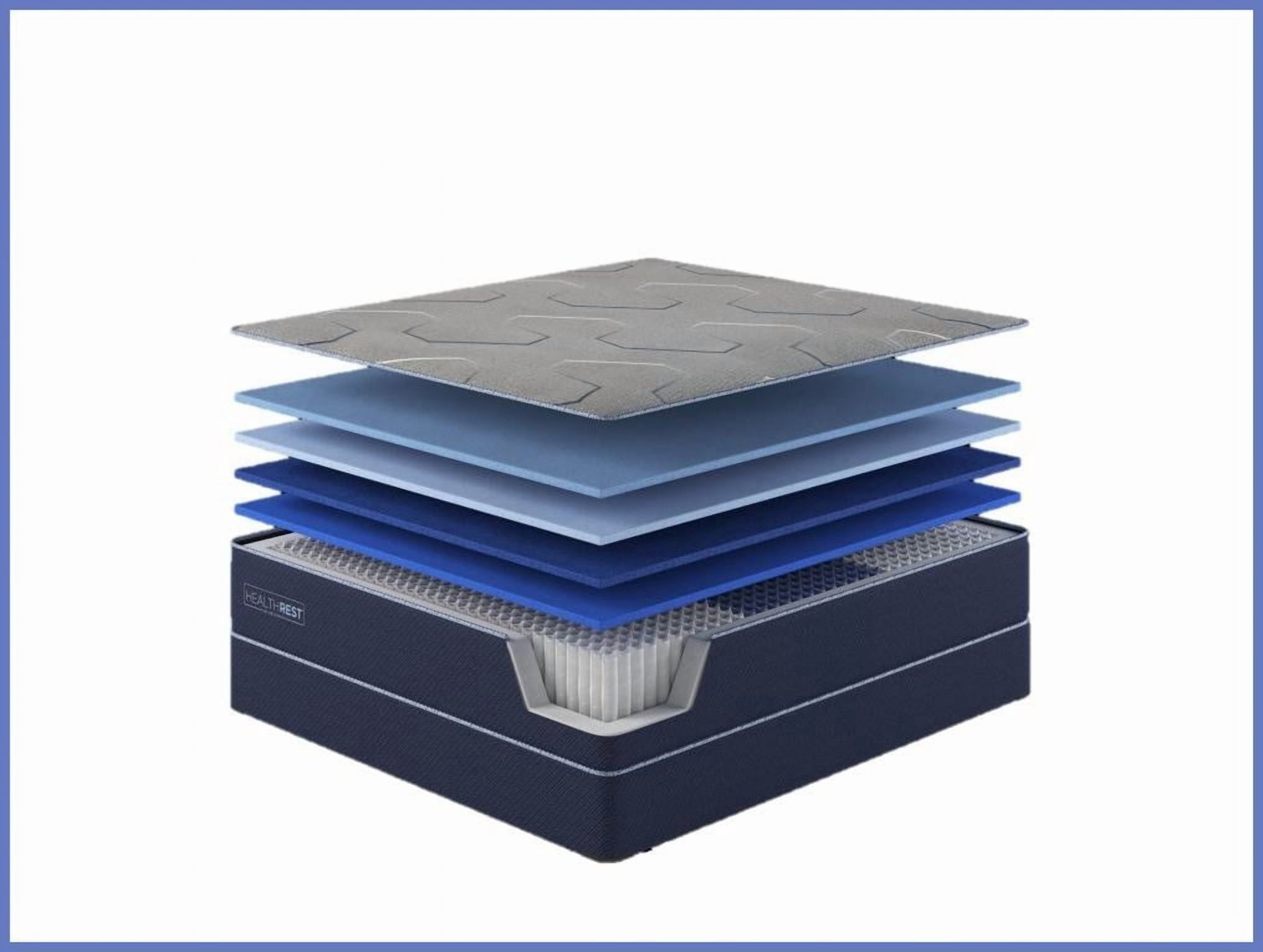 Restonic HealthRest PolarBreeze Plush California King Mattress - Dual Cooling Gel Foam for Health-Focused Sleepers