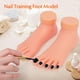 thumbnail image 3 of Práctica modelo de pie falso, herramienta de manicura protésica de silicona suave y Flexible para entrenamiento artístico de puntas de uñas, 1 par, 3 of 5