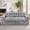 Bubble Gray, variant on Fulsmile 75" Boneless Sofa with Adjustment Cushions, 3-Seater Cloud Couches with Throw Pillows, 2-in-1 Compact Small Sofa for Living Room, White