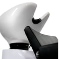 thumbnail image 5 of Backwash Shampoo Unit ARON WHITE w/ Shampoo Bowl, Sink & Faucet for Beauty Salon, 5 of 7