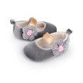 thumbnail image 5 of Yoyauz Baby Girl Mary Jane Shoes Anti Slip Rubber Sole Ballet Slippers Princess Dress Wedding Shoes Newborn Kids Shoes Toddler Shoes（0-12 Month）, 5 of 9