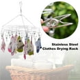thumbnail image 2 of Steel Round Hanging Drying Rack with 20 Clips Steel Space Peg,Adjustable with Washline Saving Dryer Rack R7A5, 2 of 7