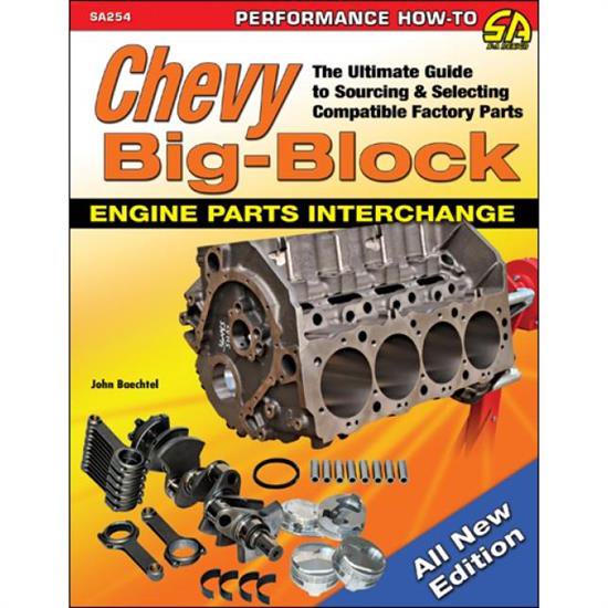 Car Tech SA254 Chevy BigBlock Engine Parts Interchange