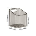 thumbnail image 3 of Bathroom Organizer, Wall Mounted Shower Rack, Transparent Plastic Adhesive Toothbrush Holder Storage Box for Bathroom Kitchen Cabinet, Gray, 3 of 6