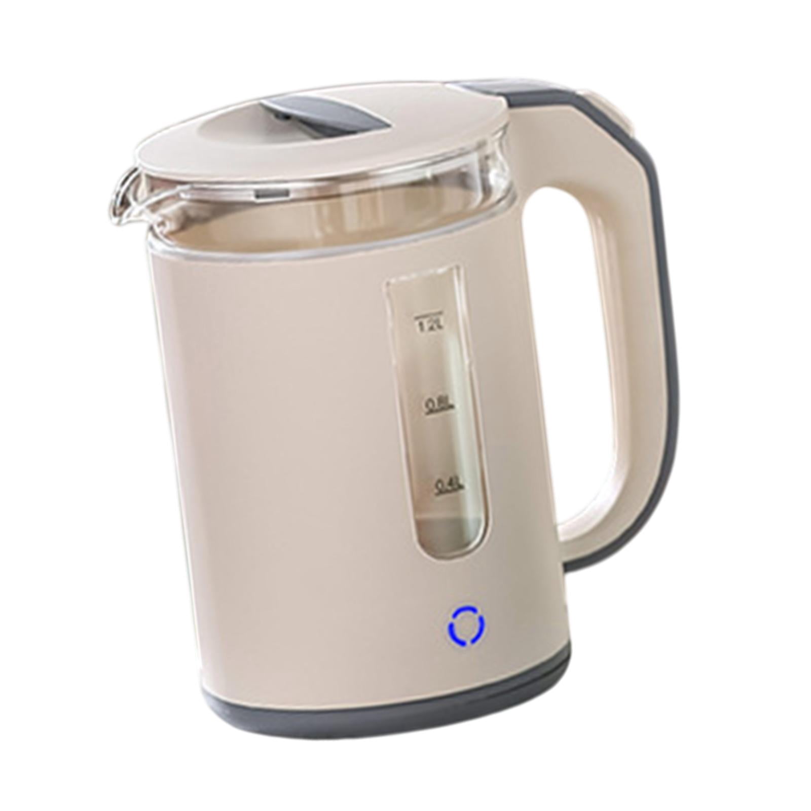Fiocias High Borosilicate Glass Electric Kettle Hot Water Kettle for Hotel Daily Use Apricot color