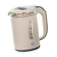 thumbnail image 3 of Tnarru High Borosilicate Glass Electric Kettle, Tea Water Boiler Hot Water Boiler ,Quick Heating Electric Health Pots for Party Home Apricot color, 3 of 8