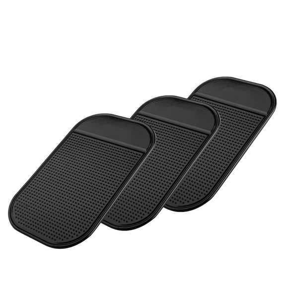 Wideskall 3-Pack Multi Purpose Non-Slip Silicone Pad Sticky Grip Mat for Car Dash Phone Mount