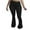 Black, variant on Lroveb Flare Leg Pants for Women, High Waisted Flared Workout Yoga Pants, Womens Fashion Ladies Casual Solid Slim Colour Tight Pants Trousers Black