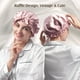 thumbnail image 4 of Gorro de seda YFONG de doble capa, 100% seda morera, rosa, 4 of 8
