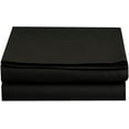 thumbnail image 1 of Mocassi 1500 Thread Count Pack of 4 Flat Sheet,Queen, Black, 1 of 3