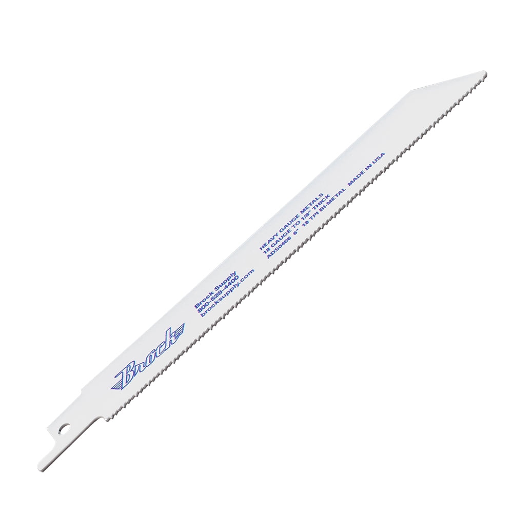 50 Pk Set Premium Bi-Metal Reciprocating 18 TPI Saw Blades Plastic Wood Non-Ferrous Metal for Industrial Shop DIY Hobby
