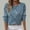 Blue, variant on Amidoa Sequin Womens Sweaters Cutout Long Sleeve Blue Solid Fall Crew Neck Lightweight Sweaters Cardigans for Women L