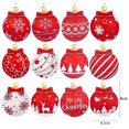 thumbnail image 3 of 12/36pcs Christmas Wooden Ball Pendant Red Bow Balls Garland Hanging Ornament Home Party Xmas Tree DIY Craftts Decoration Supply, 3 of 5