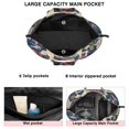 thumbnail image 3 of Golden Retriever and Pioneer Flower Travel Tote Bags for Women Carry On,Large Weekender Bags for Women Travel,Multi Functional Duffle Bag for Work,Shopping,Sports, 3 of 5