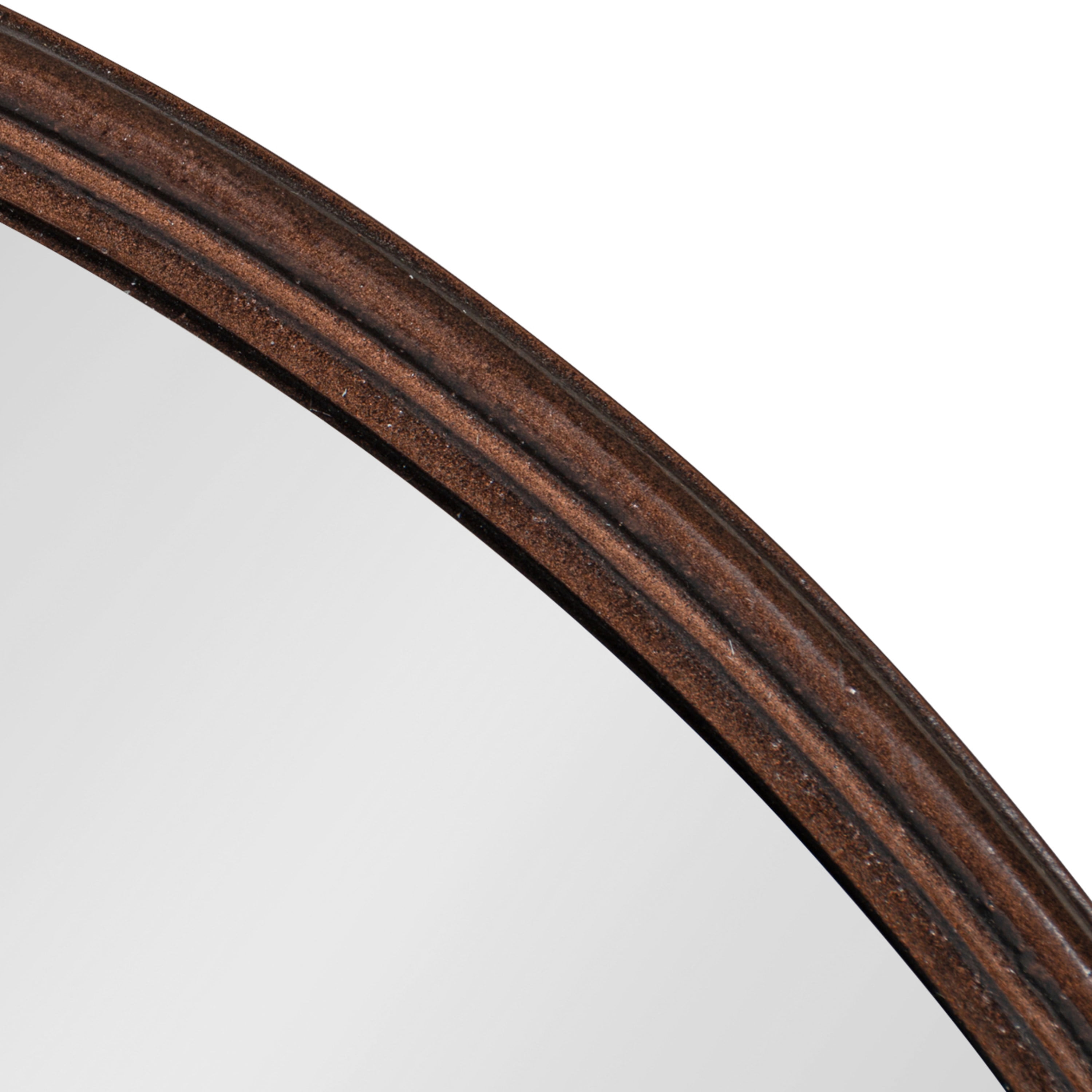 Kate and Laurel Caskill Mid-Century Capsule Wall Mirror, 18 x 24, Bronze, Modern Decorative Mirror for Wall