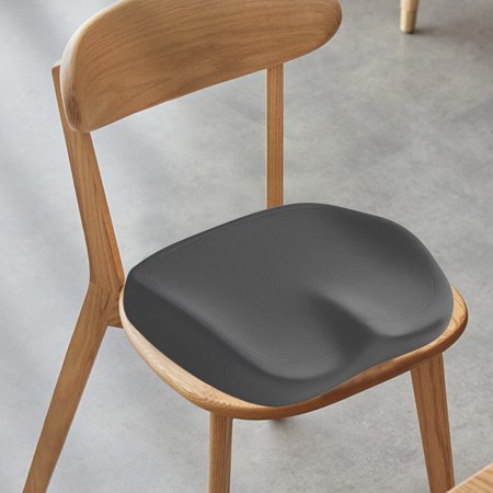 COM1950s Memory Foam Seat Cushion Office Chair Cushion with Non-Slip Base and Ergonomic Design Portable for Car and Home Size 15.7X14.6X2.2In