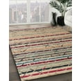 thumbnail image 3 of Ahgly Company Machine Washable Indoor Rectangle Abstract Light French Beige Brown Area Rugs, 3' x 5', 3 of 7