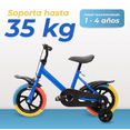 thumbnail image 4 of Bicicleta Entrenadora De Niños Aeiou Tn22a R12 Ligera Azul, 4 of 5