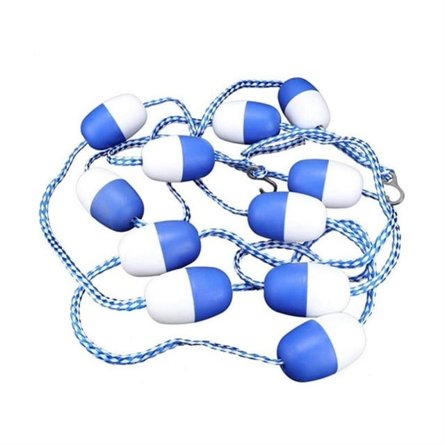 Safety Divider Rope with Hooks Nylon Ropes with Security Lane Separation Ropes Strong Buoyancy Wear-resistant Buoy Lines Pool Accessories