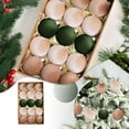 thumbnail image 2 of 15 Pack Flocked Velvet Christmas Tree Ornaments Velvet Balls Shatterproof Xmas Bulbs Decorations Set Multicolor 60mm 2.36 inch Christmas Baubles for Tree Wreath Garland Holiday Decor, 2 of 7